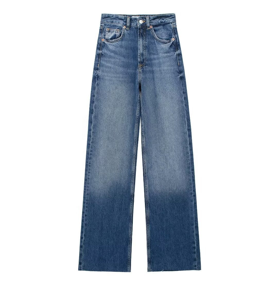 High-Waist Wide Jeans – Trendy, Relaxed, and Perfectly Comfortabl