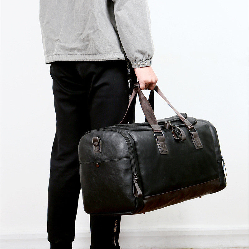 Men’s Large PU Leather Travel Bag – Sleek & Durable