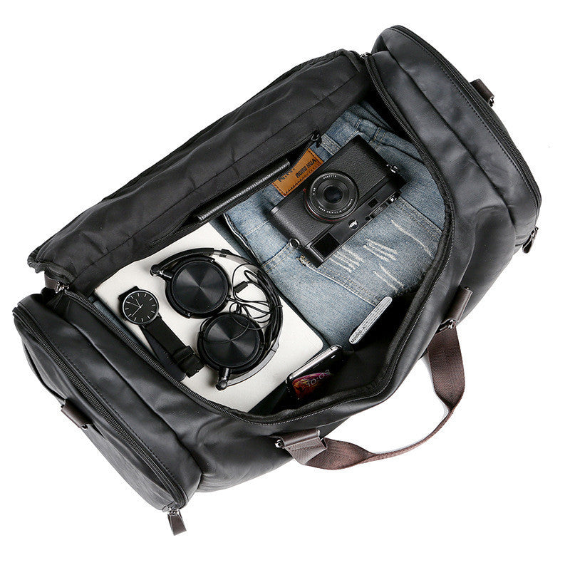 Men’s Large PU Leather Travel Bag – Sleek & Durable