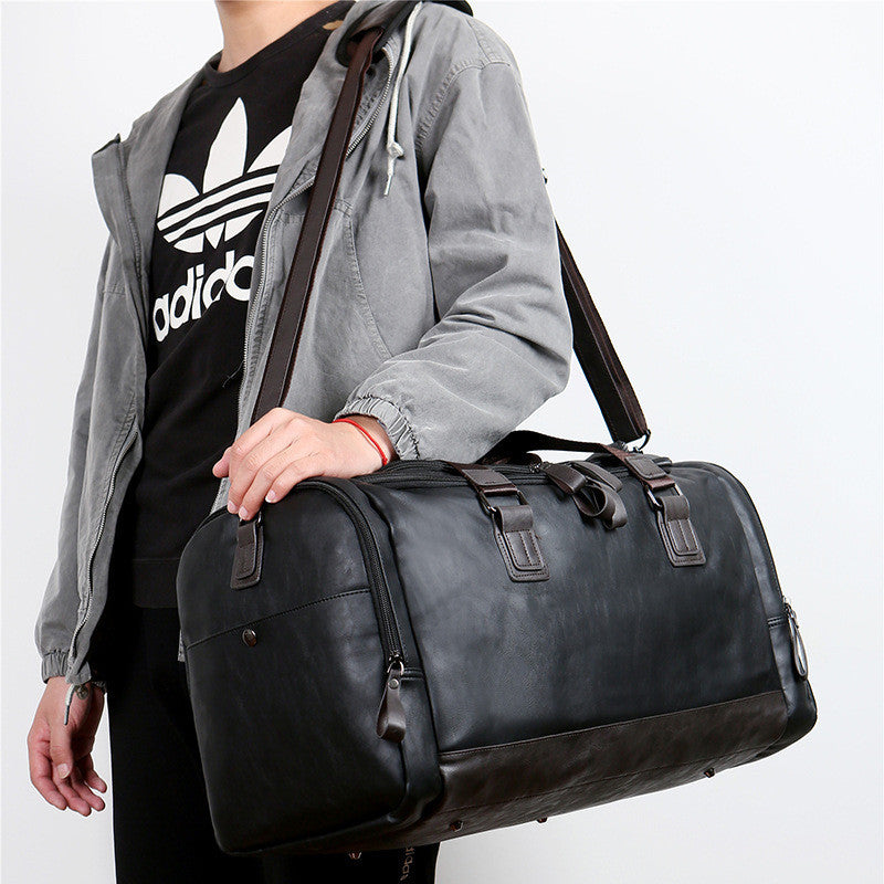Men’s Large PU Leather Travel Bag – Sleek & Durable