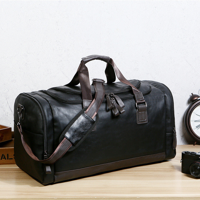 Men’s Large PU Leather Travel Bag – Sleek & Durable