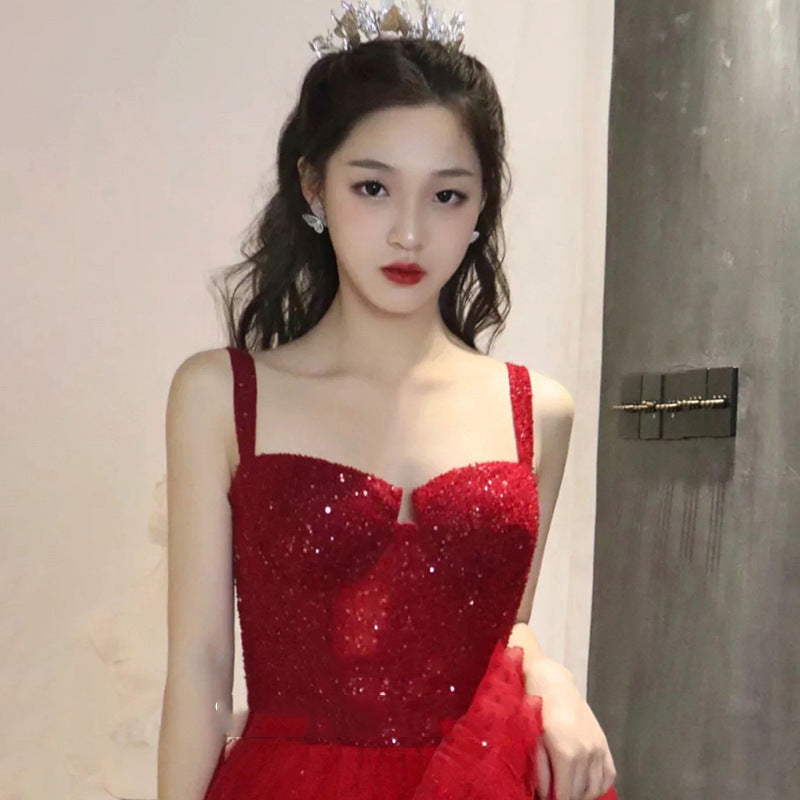 Stylish Women’s Sequin Dress for Glamorous Engagements