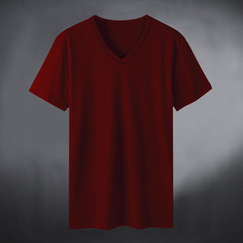 Men's Wear V-neck T-shirt  Active Comfort – Lightweight Quick-Dry Workout V-Neck Shirt