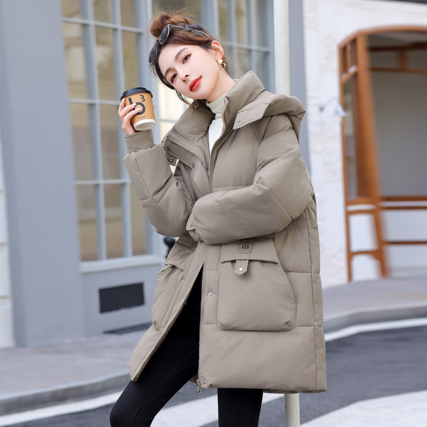 Cozy Warmth – Thick Down Cotton Hooded Winter Jacket