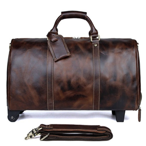 Effortless Travels With Our Leather Trolley Bag