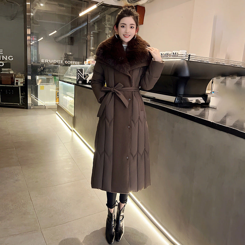 Elegant Warmth – Plus Size Fashionable Cotton-Padded Jacket