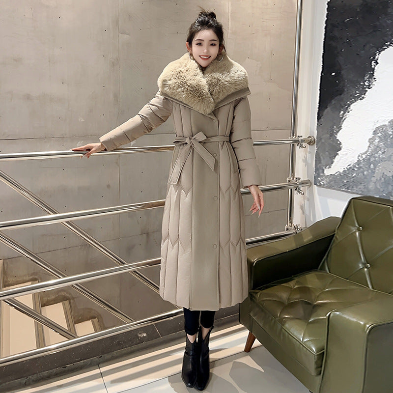 Elegant Warmth – Plus Size Fashionable Cotton-Padded Jacket