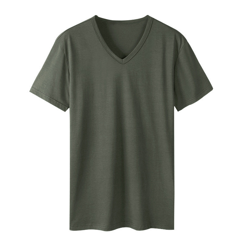 Men's Wear V-neck T-shirt  Active Comfort – Lightweight Quick-Dry Workout V-Neck Shirt