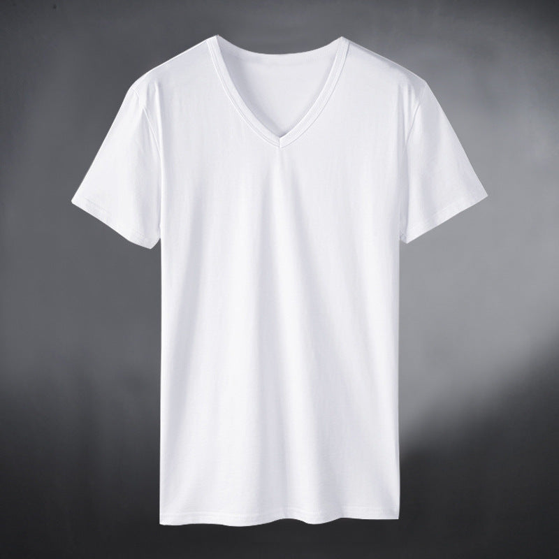 Men's Wear V-neck T-shirt  Active Comfort – Lightweight Quick-Dry Workout V-Neck Shirt