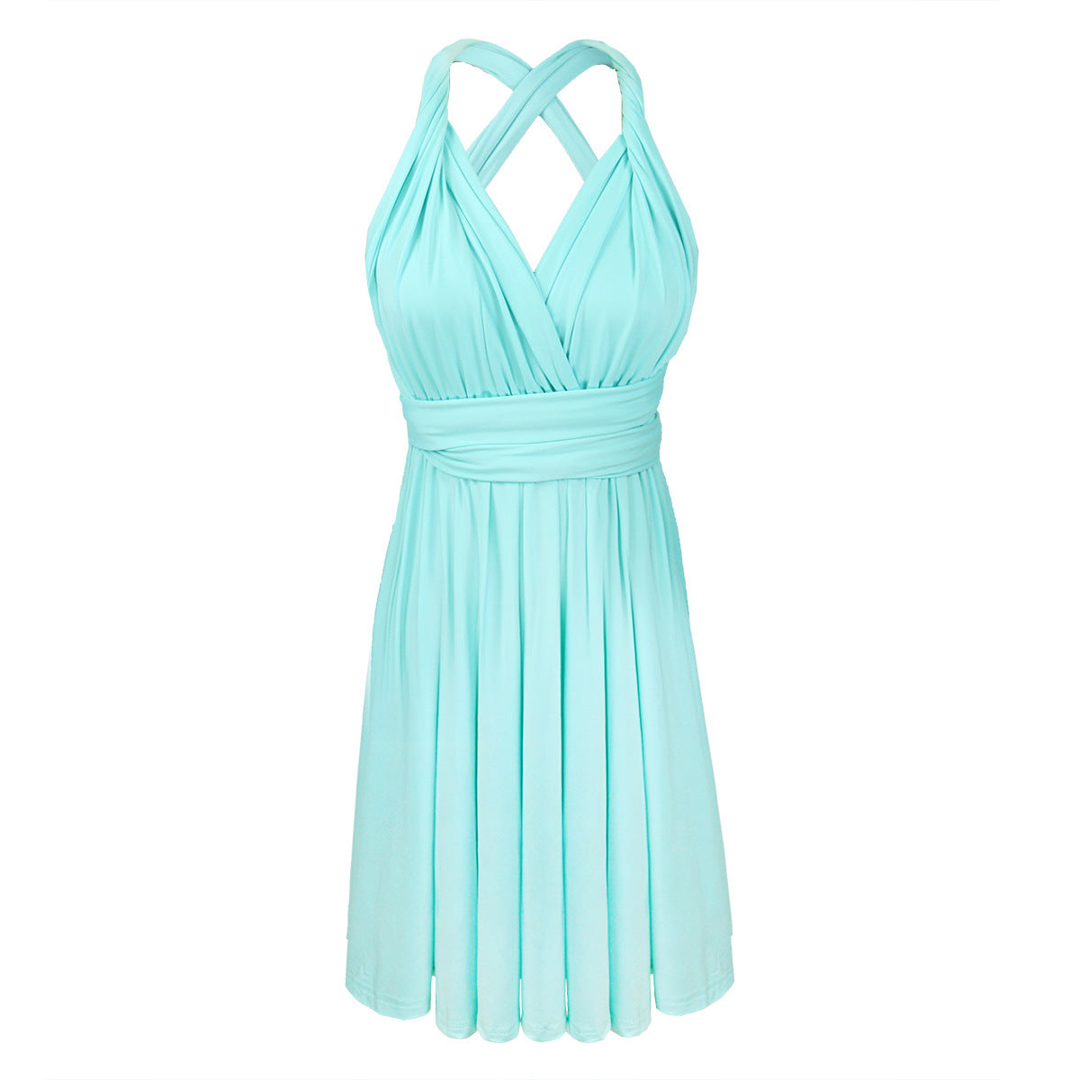 Stylish Plus-Size Dress with Adjustable Lace-Up Design