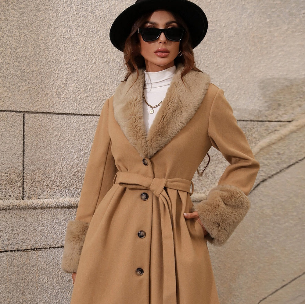 Modern Classic – Belted Lapel Cardigan Coat for Women