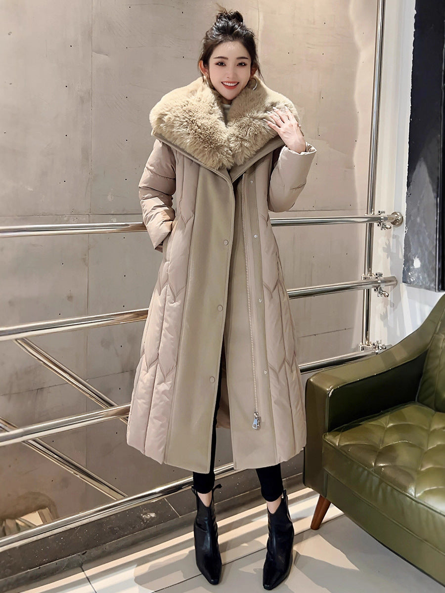 Elegant Warmth – Plus Size Fashionable Cotton-Padded Jacket