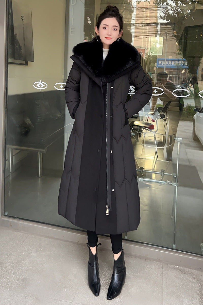 Elegant Warmth – Plus Size Fashionable Cotton-Padded Jacket