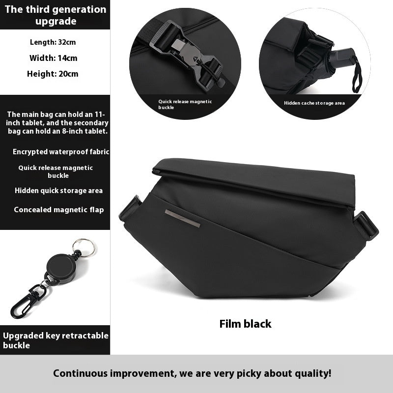 Men’s Sports Chest Bag – Multifunctional Crossbody for Active Life