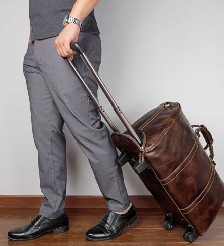 Effortless Travels With Our Leather Trolley Bag