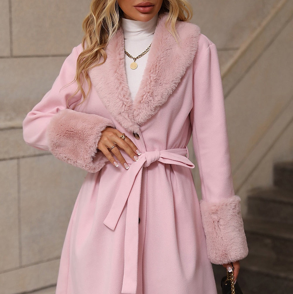 Modern Classic – Belted Lapel Cardigan Coat for Women