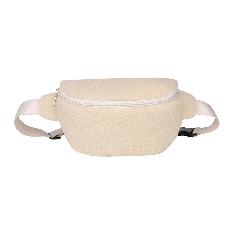 Cozy Lamb Wool Crossbody – Stylish Shoulder Bag for Women