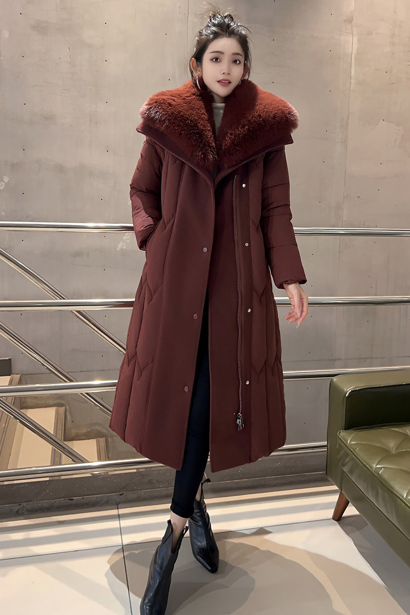 Elegant Warmth – Plus Size Fashionable Cotton-Padded Jacket