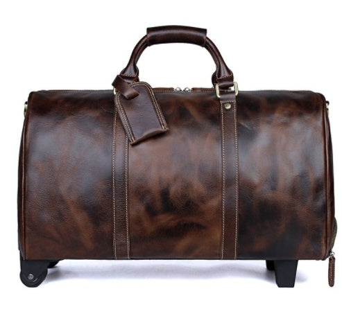 Effortless Travels With Our Leather Trolley Bag