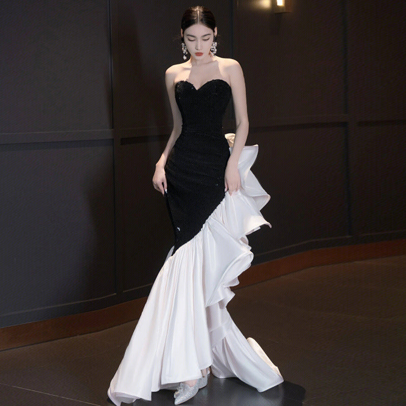Stylish Tube Gown for Women’s Evening Occasions