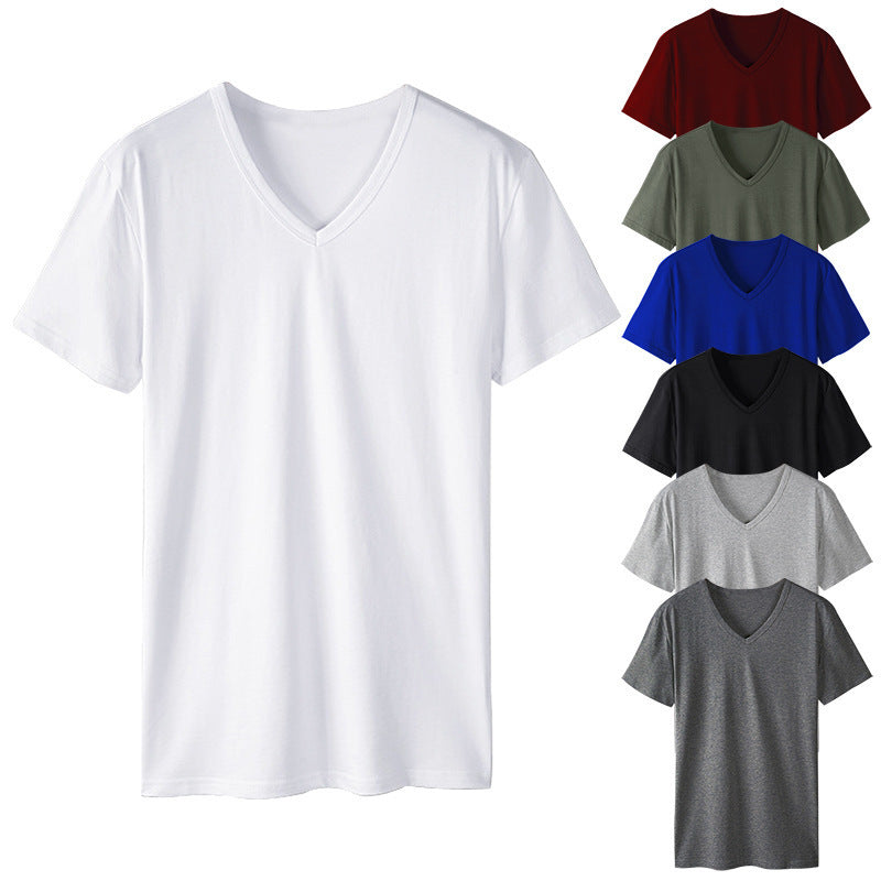 Men's Wear V-neck T-shirt  Active Comfort – Lightweight Quick-Dry Workout V-Neck Shirt