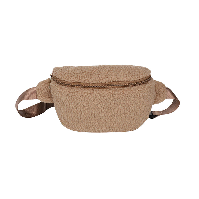 Cozy Lamb Wool Crossbody – Stylish Shoulder Bag for Women