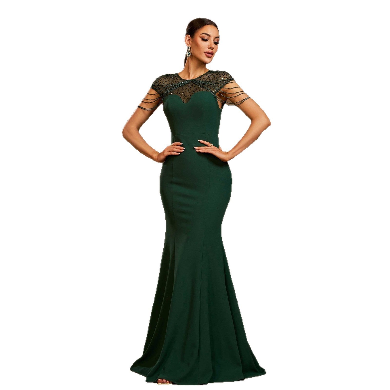 Sparkling Slim-fit Fishtail Evening Dress for Special Nights