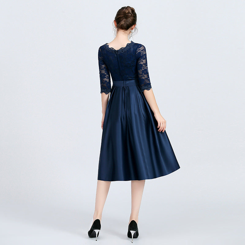 Versatile Mid-Length Dress for Casual and Evening Wear