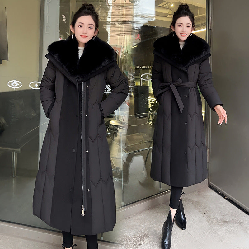 Elegant Warmth – Plus Size Fashionable Cotton-Padded Jacket