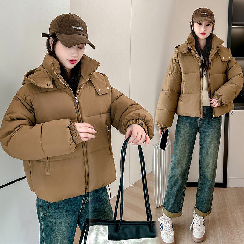 Elegant Comfort – Hooded Slim-Fit Cotton Padded Jacket