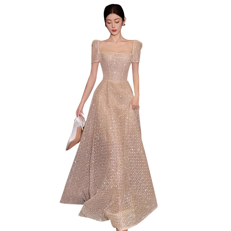 Slimming Bridal Gown with Graceful Fairy Design