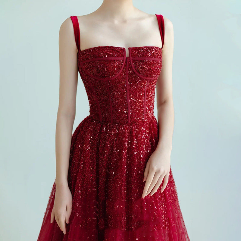Stylish Women’s Sequin Dress for Glamorous Engagements