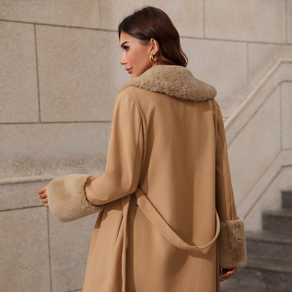 Modern Classic – Belted Lapel Cardigan Coat for Women
