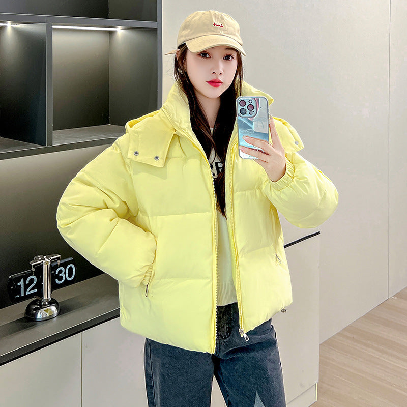 Elegant Comfort – Hooded Slim-Fit Cotton Padded Jacket