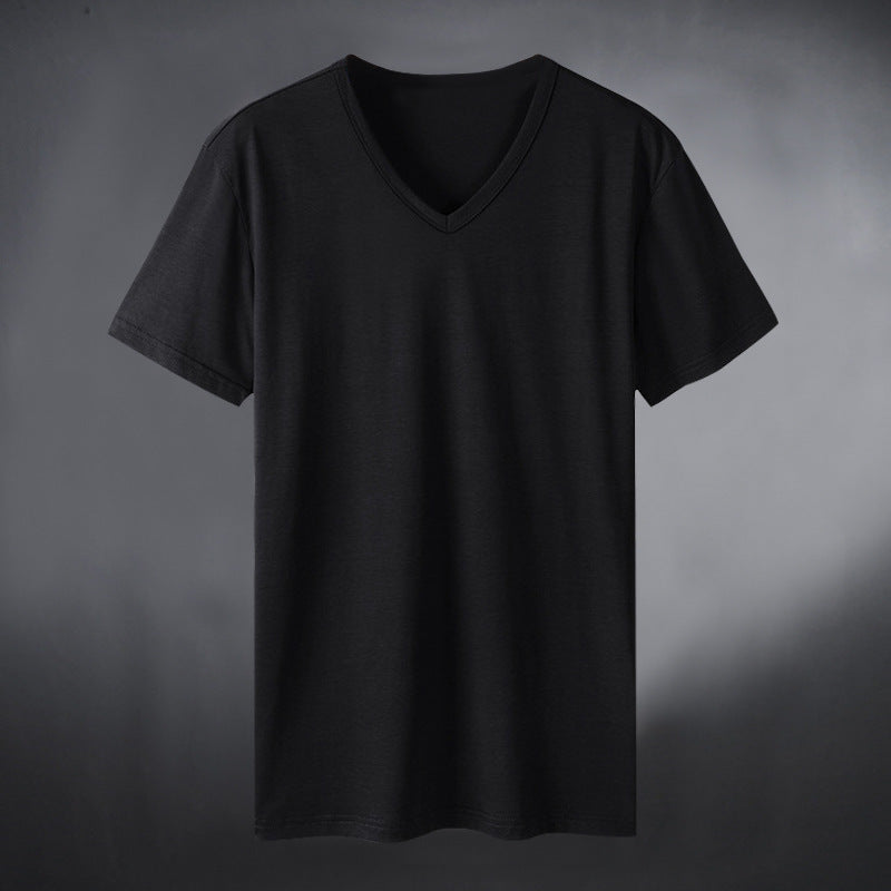 Men's Wear V-neck T-shirt  Active Comfort – Lightweight Quick-Dry Workout V-Neck Shirt