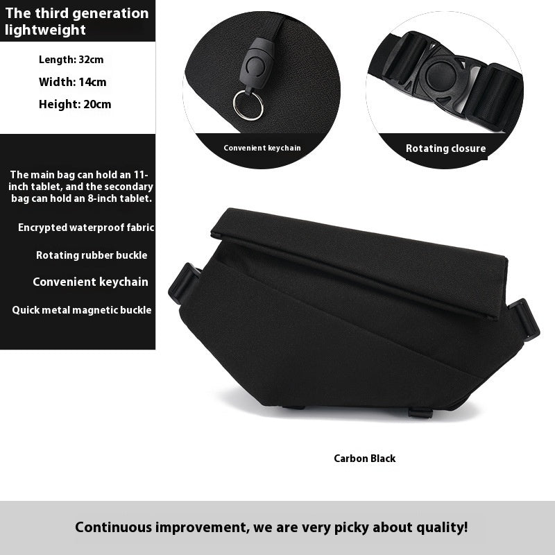 Men’s Sports Chest Bag – Multifunctional Crossbody for Active Life