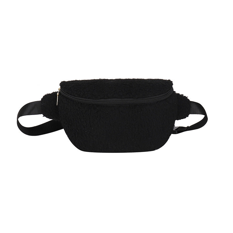 Cozy Lamb Wool Crossbody – Stylish Shoulder Bag for Women