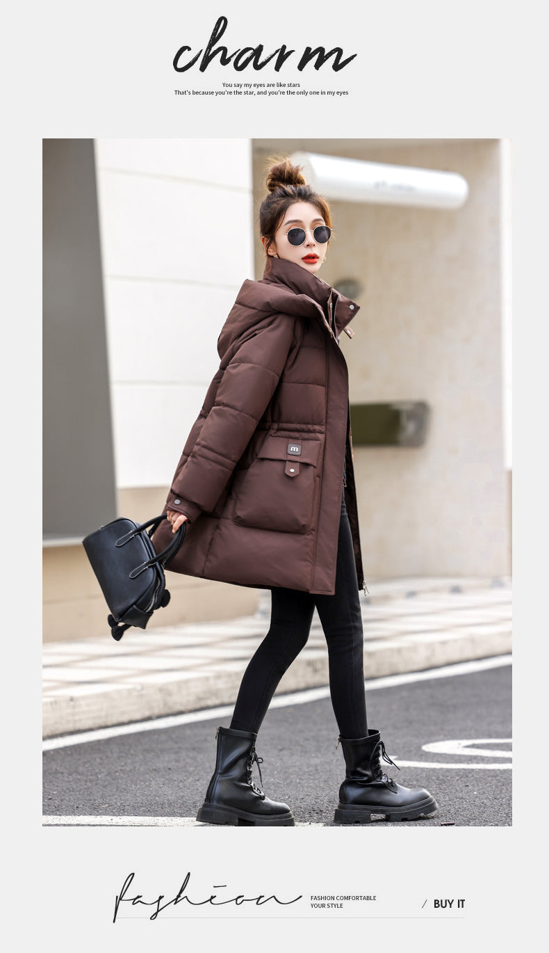 Cozy Warmth – Thick Down Cotton Hooded Winter Jacket