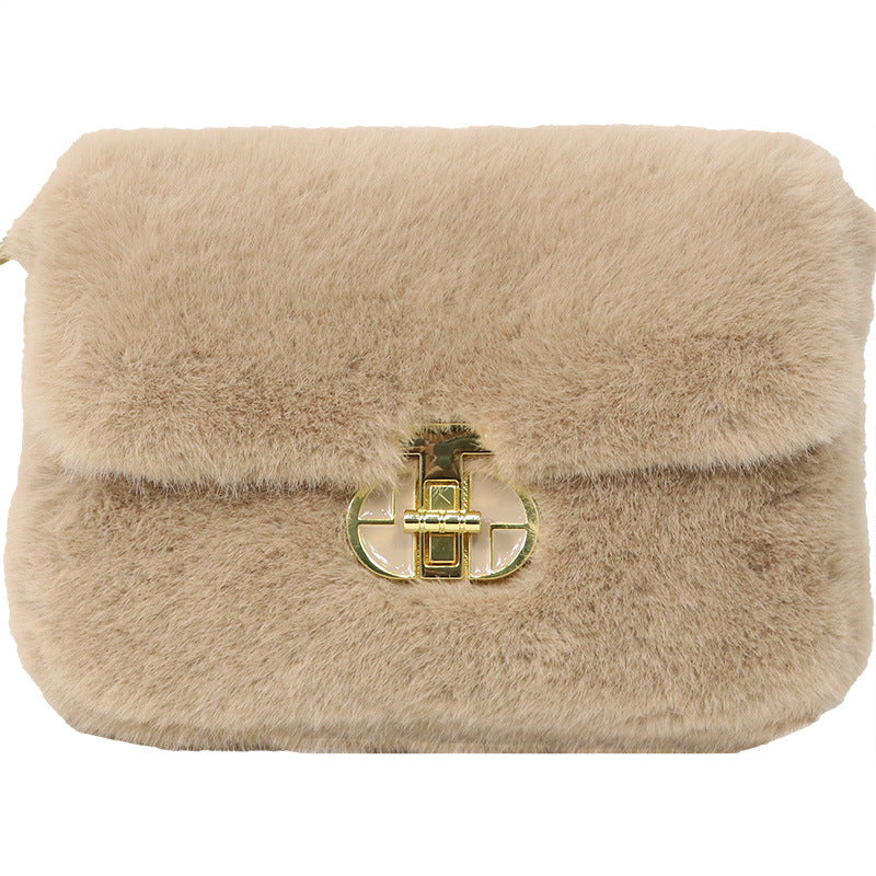 Cozy Plush Crossbody Bag – Stylish Autumn/Winter Women’s Accessory