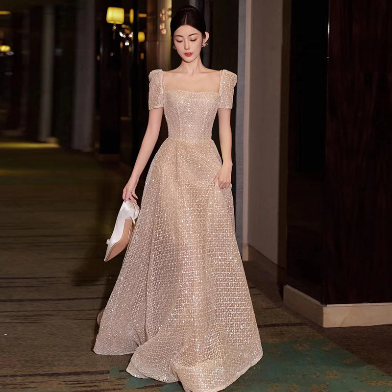Slimming Bridal Gown with Graceful Fairy Design
