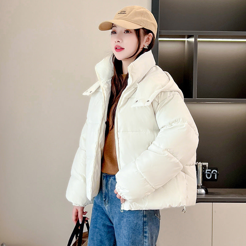 Elegant Comfort – Hooded Slim-Fit Cotton Padded Jacket