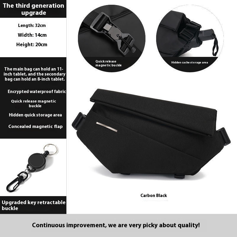Men’s Sports Chest Bag – Multifunctional Crossbody for Active Life