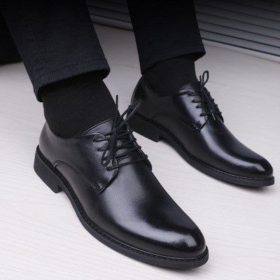 Sleek Black Pointed-Toe Shoes for Men – Timeless Everyday Style