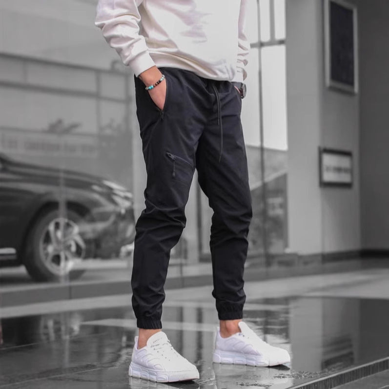 Casual Retro Zipper Jogger Overalls for Men’s Everyday Style