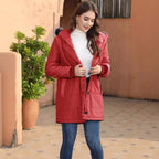 ទំនុកចិត្តកក់ក្ដៅ - អាវក្រោះដែលមានក្រណាត់ពាក់កណ្ដាល រាងស្លីម