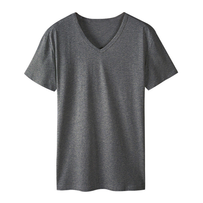 អាវយឺតបុរសពាក់ក V-Neck ទន់ស្រួលហាត់ប្រាណ - អាវយឺតក V-Neck ស្រាល
