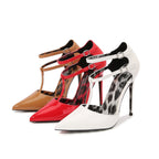 Elegant Pointed-Toe Hollow High Heels – Catwalk Ready