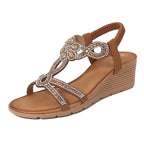 New Bohemian Style Rhinestone Sandals for Everyday Elegance
