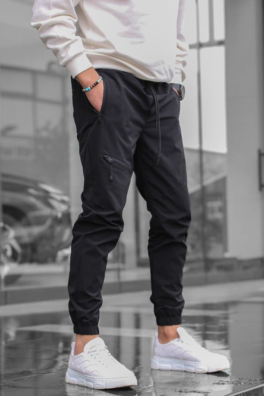 Casual Retro Zipper Jogger Overalls for Men’s Everyday Style