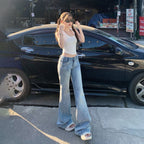 Retro Low-Waist Bell-Bottom Jeans – Hot Girl Vibe Ready!
